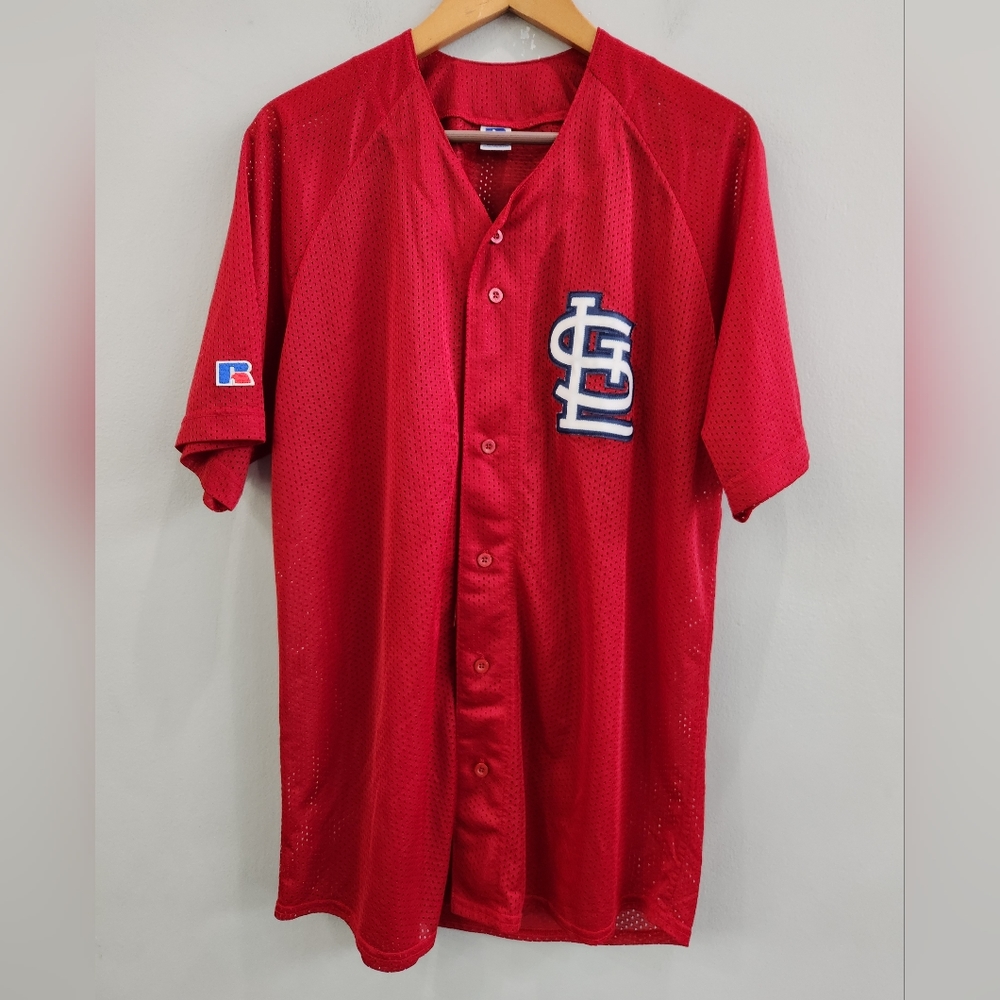 Vintage St. Louis Cardinals Russell Athletic Training Practice Jersey Size Large